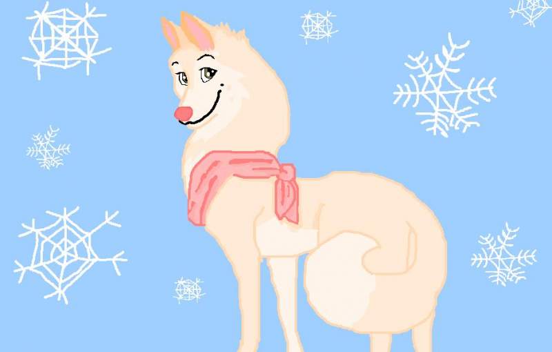 missy in snowflakes