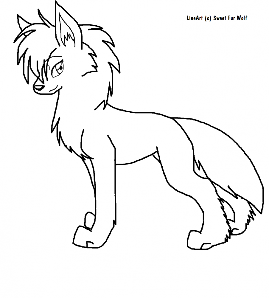 Wolf LineArt