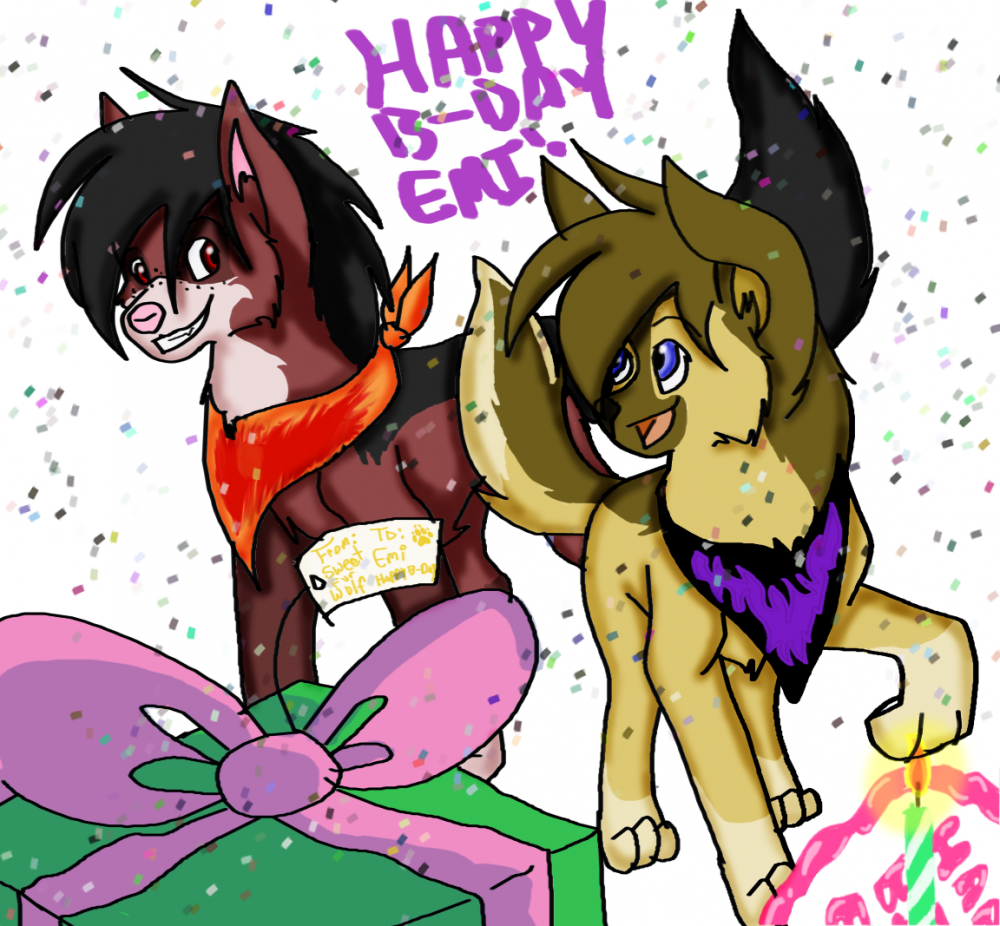 LATE birthday gifteh 