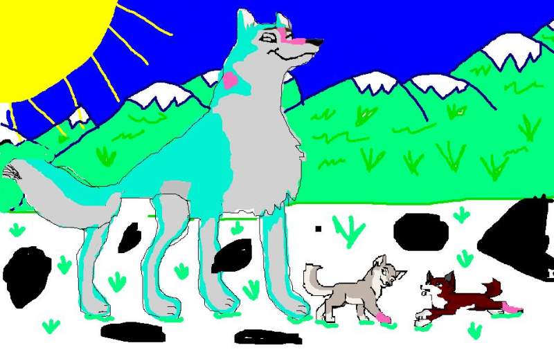 Ninna and pups