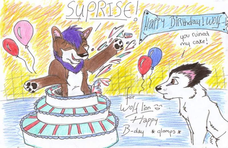 happy B-DAY wolf-lion