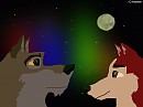 Jenna, Balto, and the Northern Lights