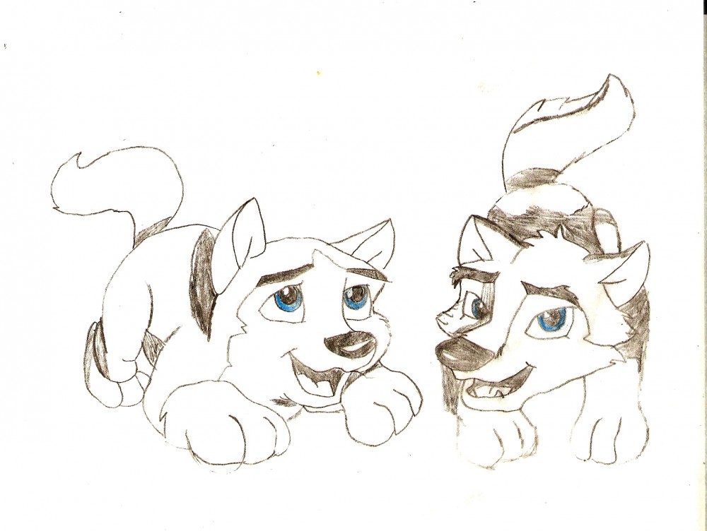 Kodi & Aleu as Puppies