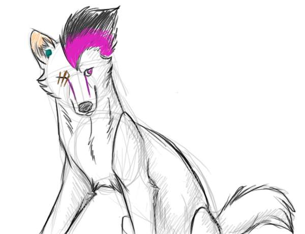 Sketch for Wolf-lion