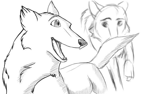 Sketch for Apri-wolf