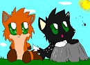 Chibi form of Flight and Dawn :D