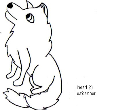 Wolf Puppy Lineart -Request- Gox's Den