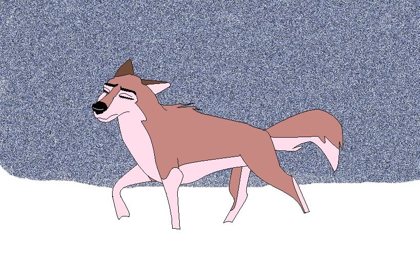 Aleu in the snow