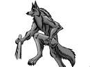 Anthro wolf Coloured