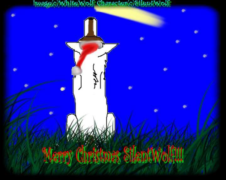 Silent Wolf Christmas Gift Art