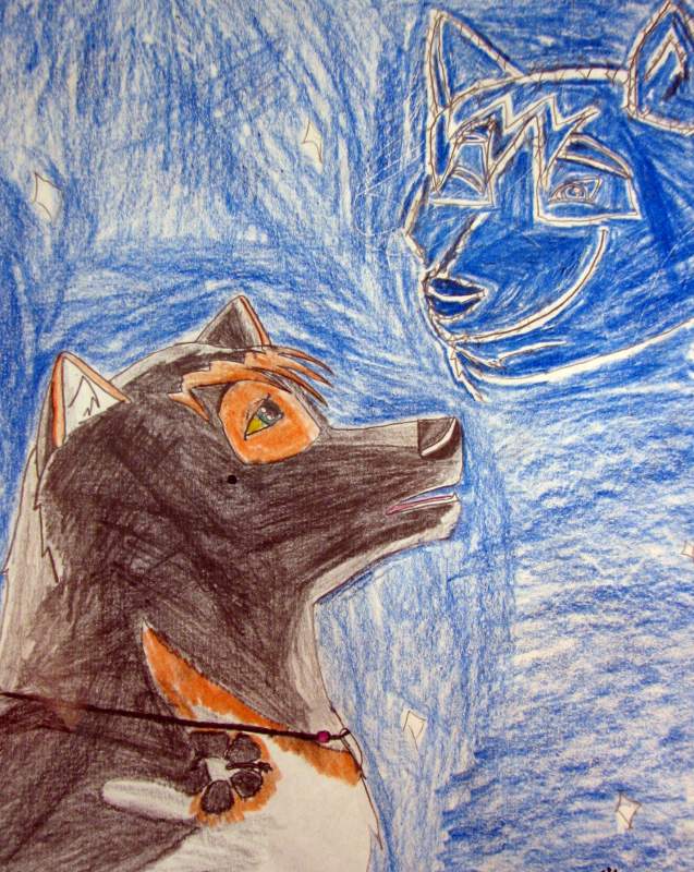 when Kita looks to the sky, she sees her dad