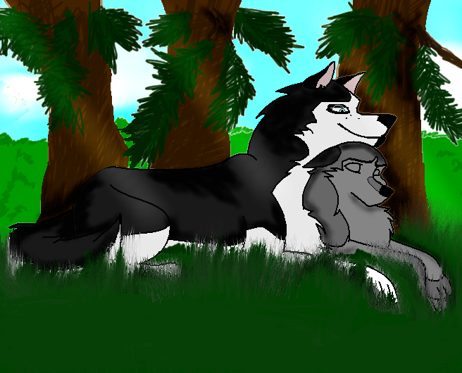 Steele and his mate, Rose