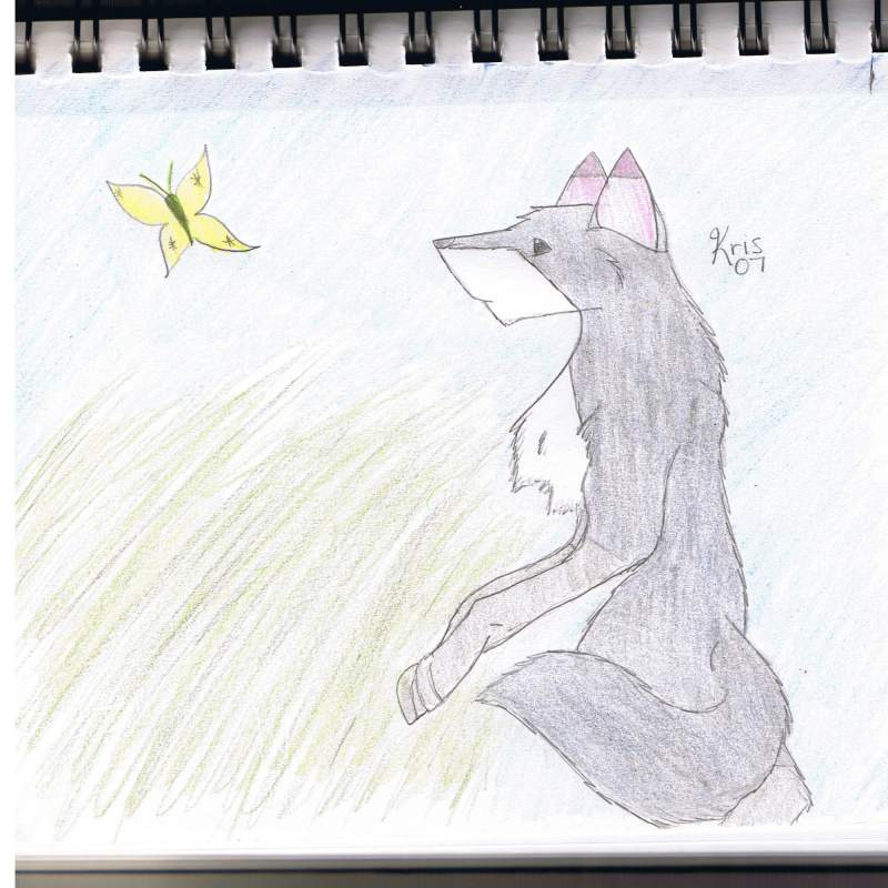 peaking over the grass
