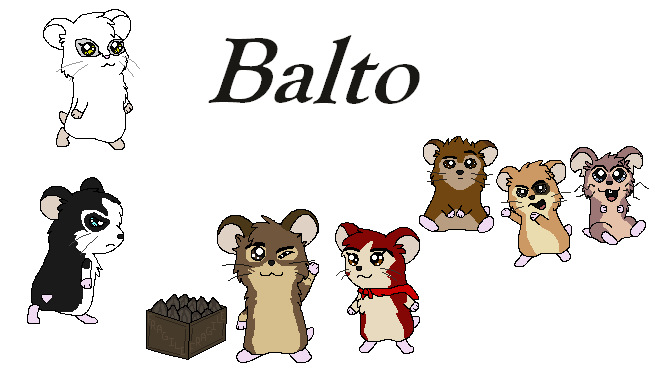 Balto 1 chars. as hamsters ^^