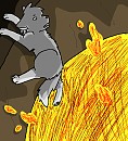''Slipping Into the Lava..''
