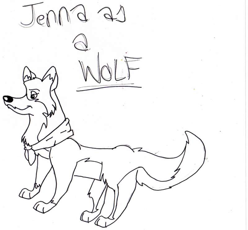 Jenna as a WOLF