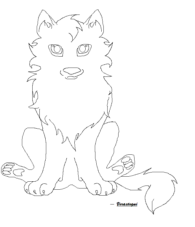 Pup Lineart 