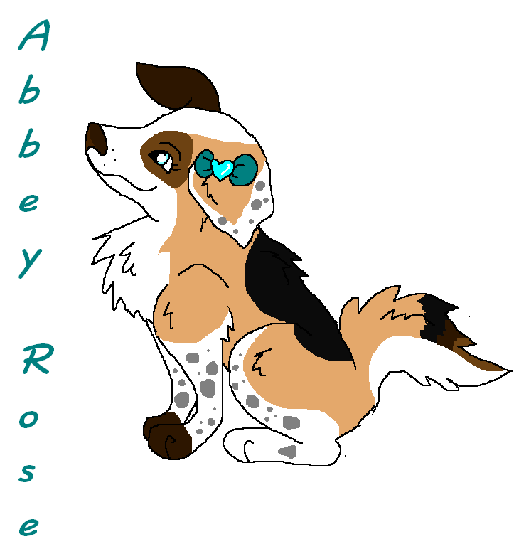 A fan pup for lock and Nina: Abbey rose