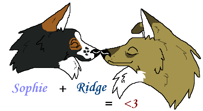 Art trade with .ArT.:Ridge and Sophie (: