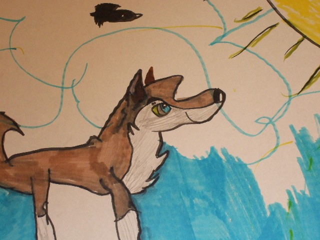 Aleu takes a peacfull walk.