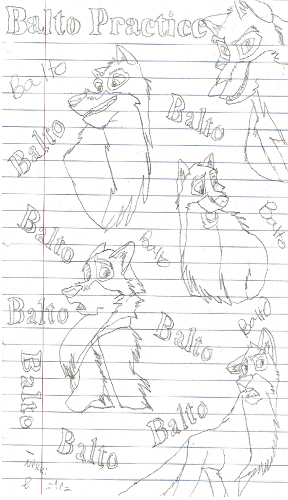 Balto Practice drawings!!!!