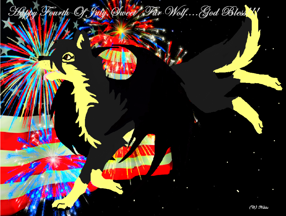 Happy Fourth Of July Sweet Fur Wolf!!
