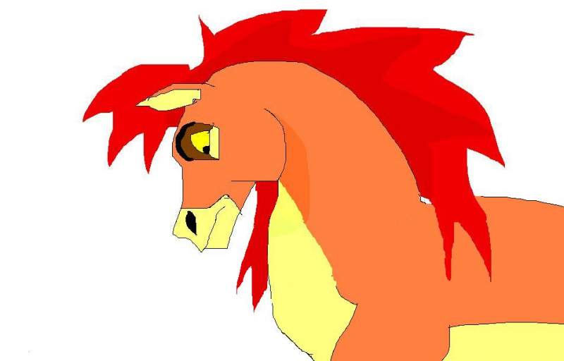 Simba in a horse style