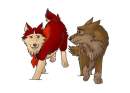 Balto and Jenna Colored