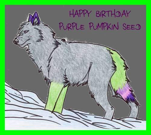 GIFT ART FOR PURPLE PUMPKIN SEED