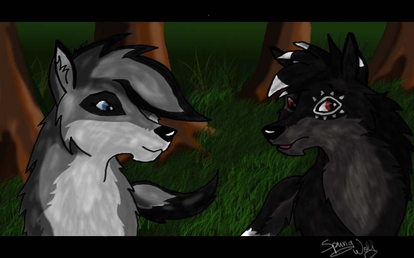 Discution sous les arbre