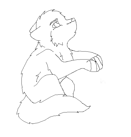 Pup Lineart c: