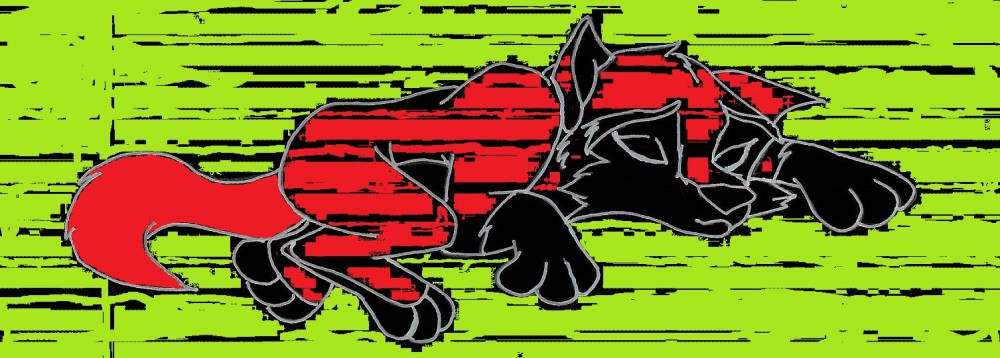 A drawing of Aleu as a pup