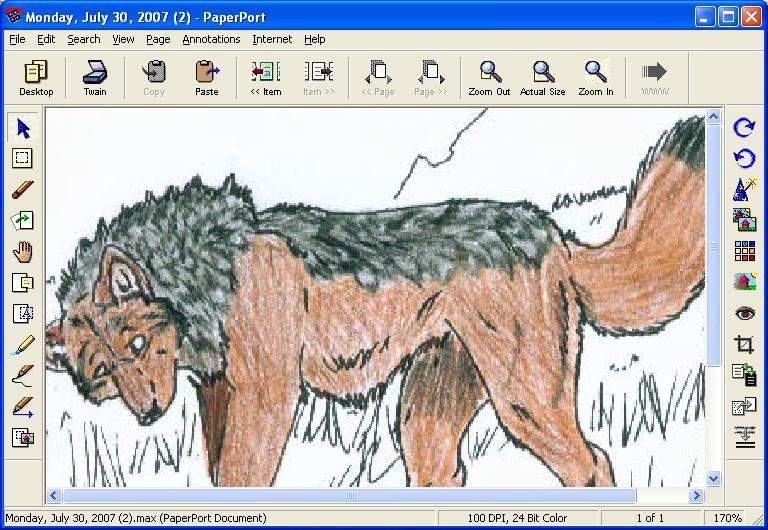 Second Wolf Commission - WIP