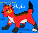 Skyla (Sky) my new fursona. ^_^ 