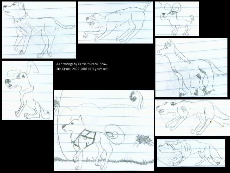 Artwork from the 3rd Grade.