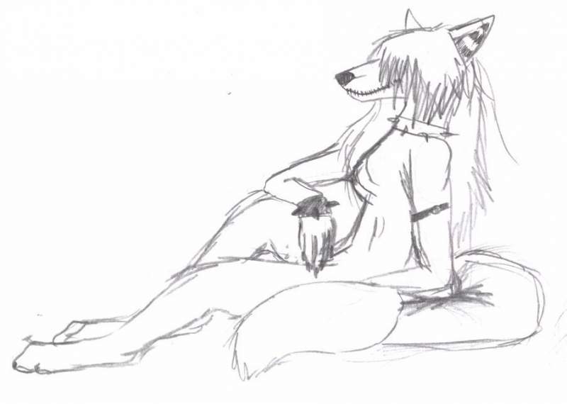 Whispers and her Wolfy Gothic self =D