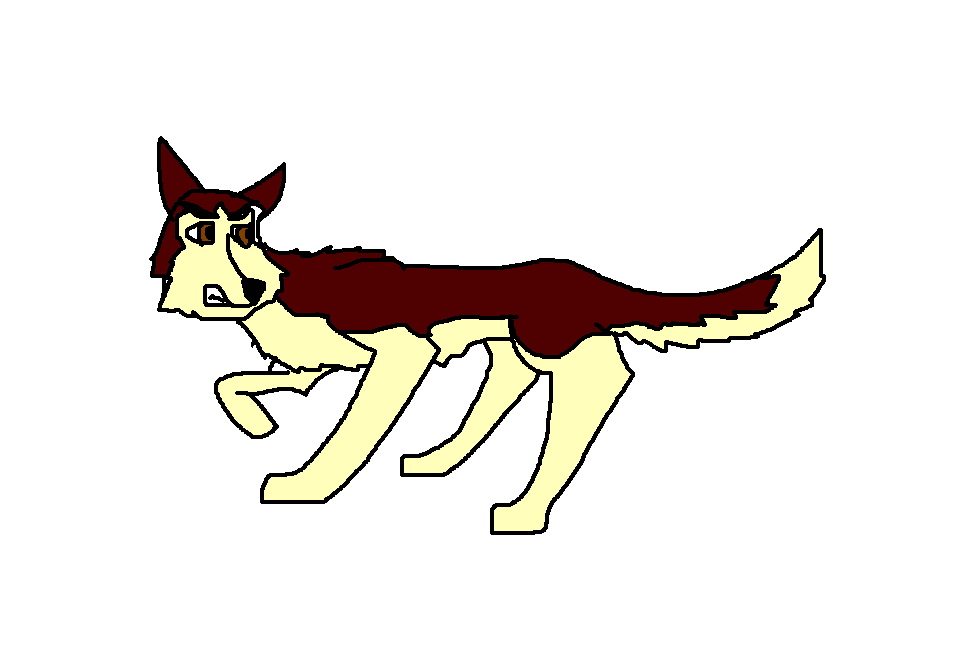 Jenna as a wolf