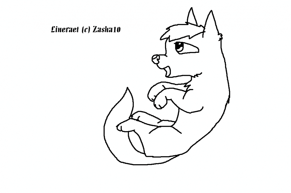Puppy lineart