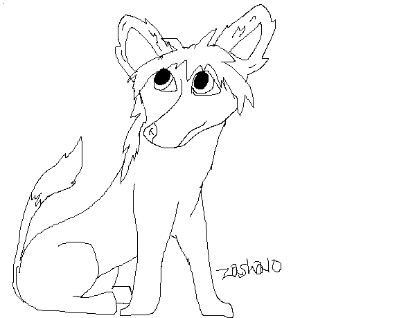 Chinse Crest Lineart