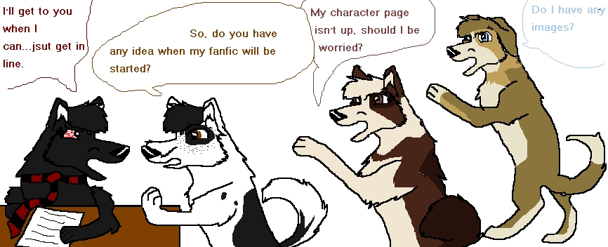 Settle down, you'll get your turn!