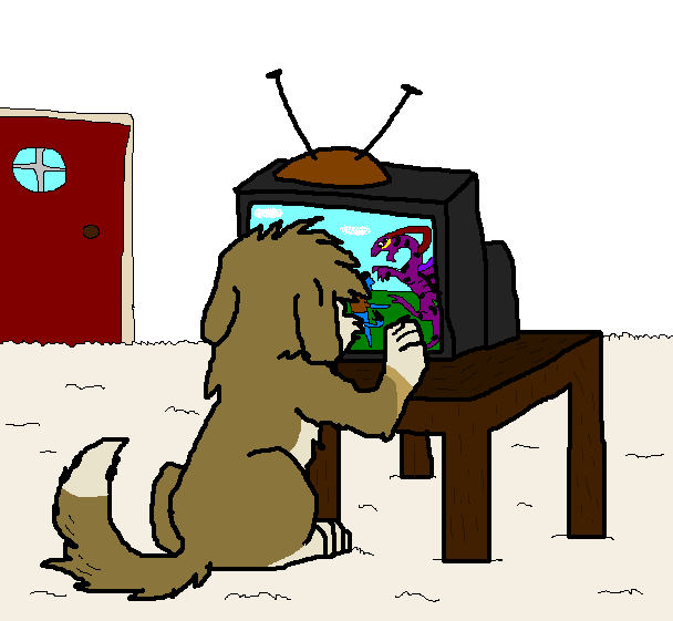 Denali Watching An Avatar Comercial