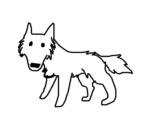 Extremly crappy chibi wolf Animation