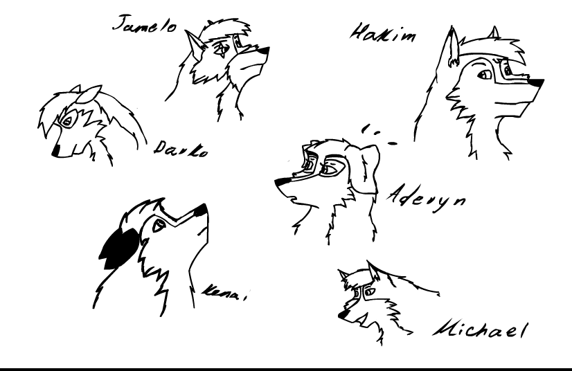 Lineart characters