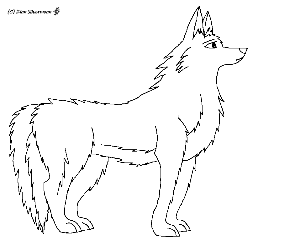 Wolf Lineart