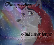 Always believe and never forget