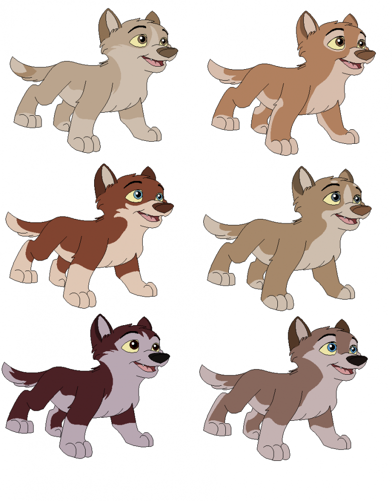 Balto and Jenna Pups