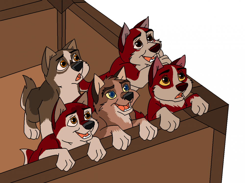 Balto and Jenna's pups remade!