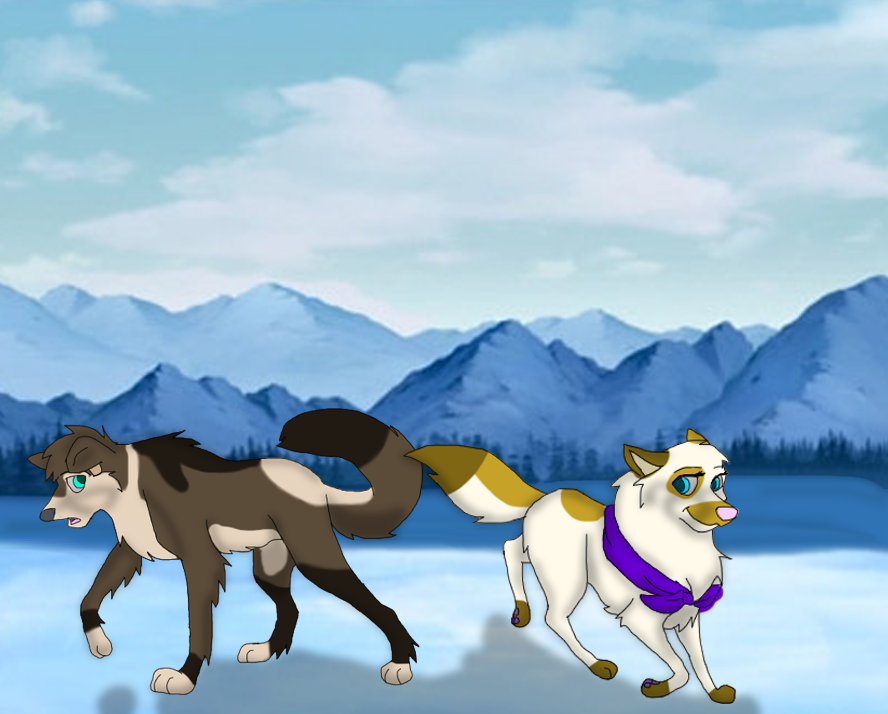 my new character Skye and... some random female XD