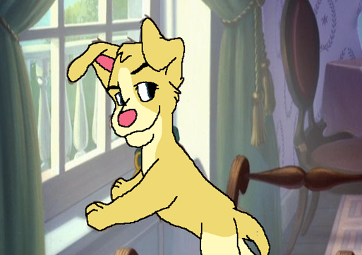 Buttercup as a puppy, before she discovered how to