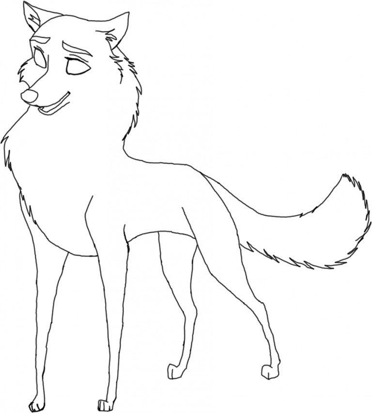 free female husky blank render (for PS users)
